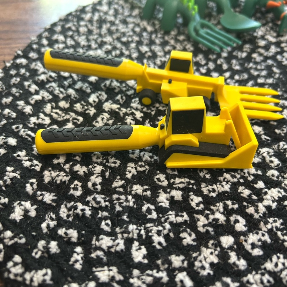 Yellow and Black Toy Construction Vehicles